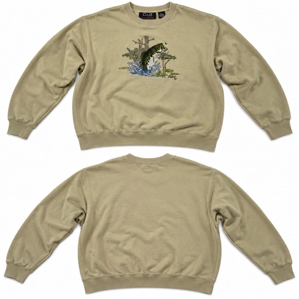 Croft-barrow Men's Tan and Cream Sweatshirt